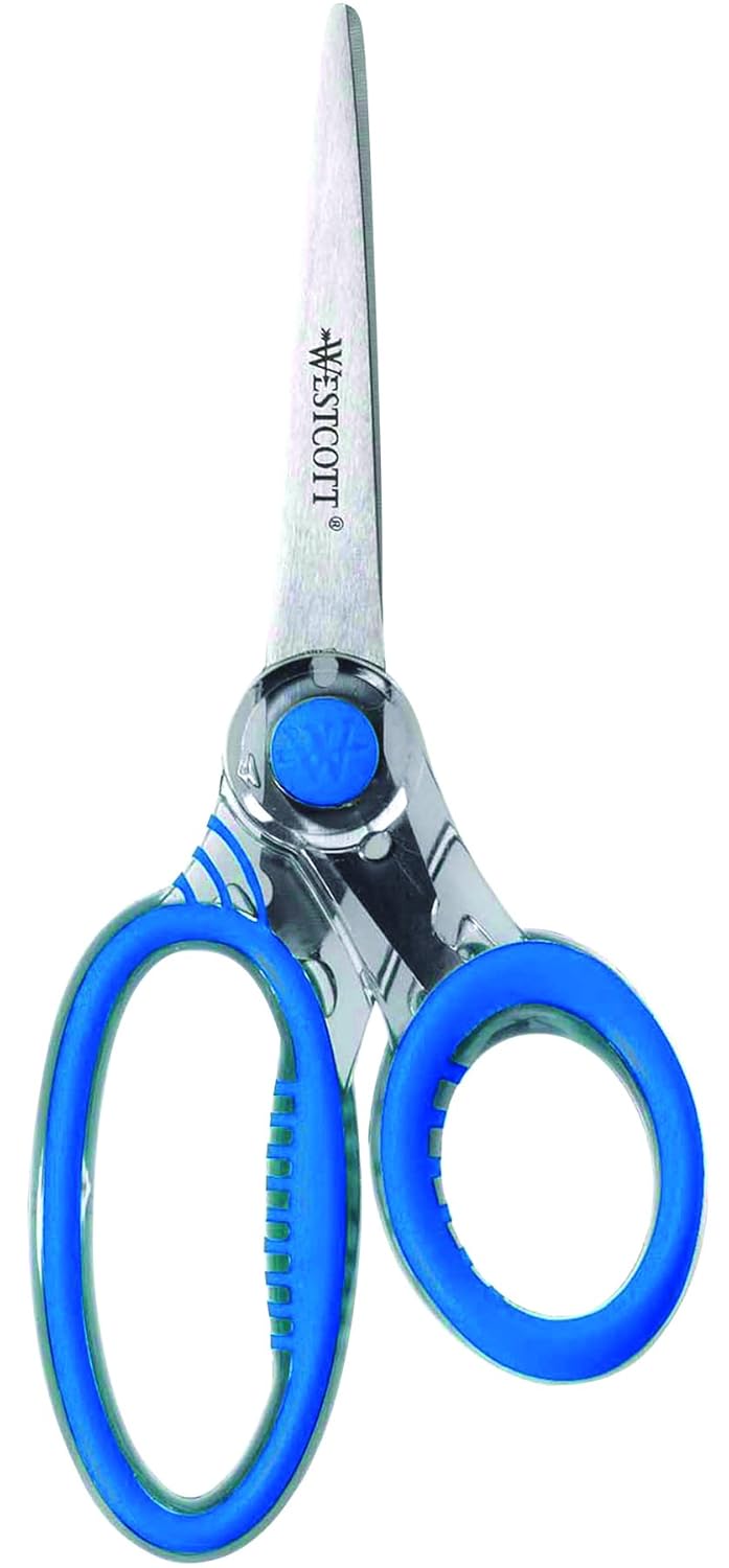 Westcott Student X-Ray 6” Straight Scissors, Assorted (14608-201)