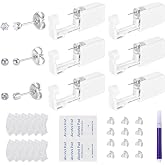 37Pcs Disposable Ear Piercing Kit, Self Ear Piercing Gun Kit with Hypoallergenic Cubic Zirconia Stainless Steel Studs for Women, at Home Ear Piercing Kit