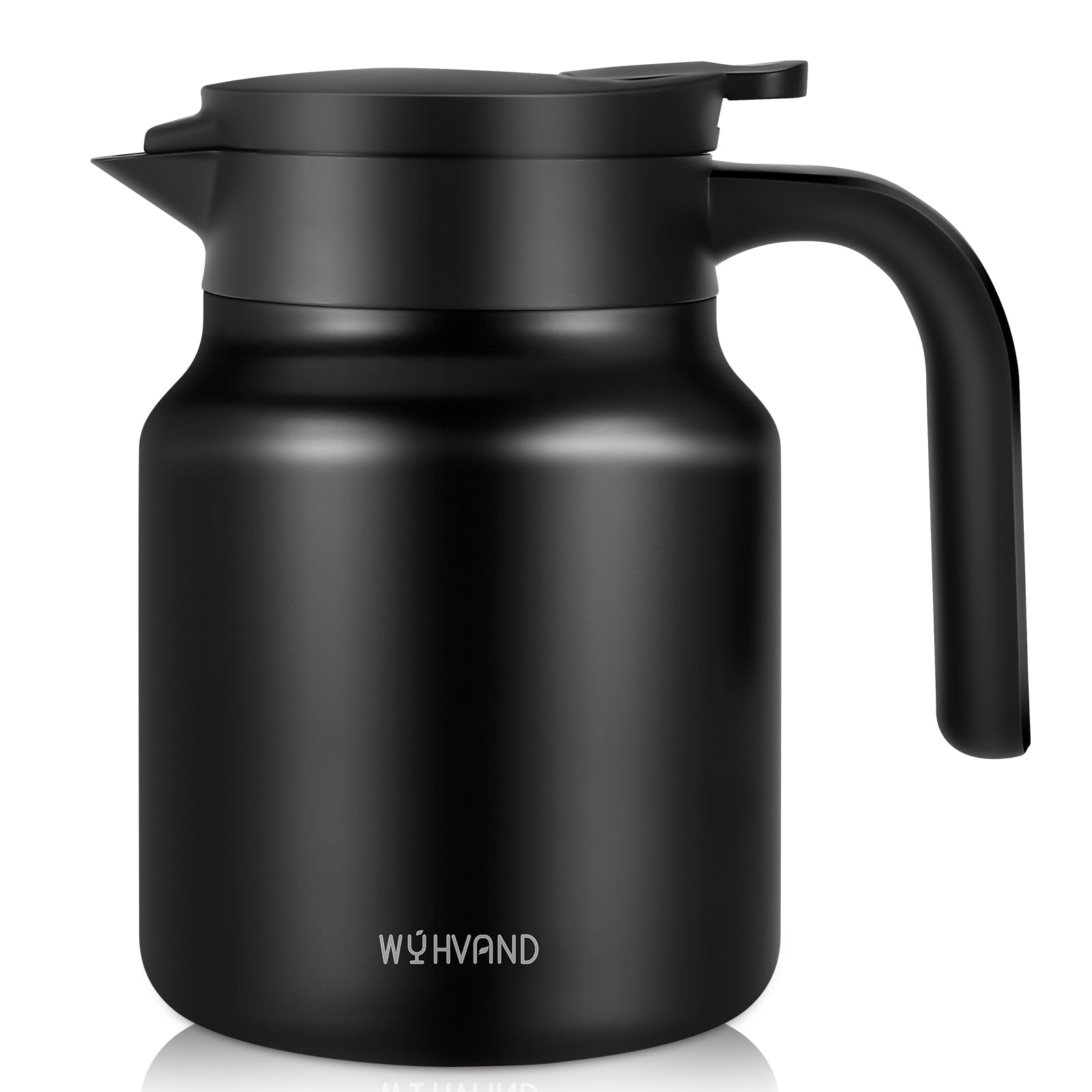 Photo 1 of WYHVAND 34Oz Thermal Coffee Carafes For Keeping Hot/Cold, Stainless Steel Coffee Carafe, Dustproof Insulated Water Carafe for Party/Home,Black