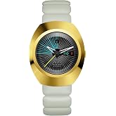 Rado - DiaStar Original Open Heart - Unisex Automatic Swiss Watch - 38mm Oval Black Dial - Grey Rubber Bracelet - R12165155