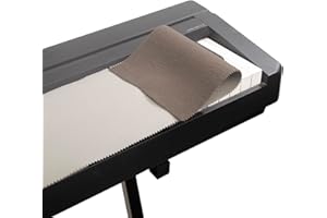 Mooson Piano Keyboard Anti-Dust Cover High Technology Fabric Key Cover Cloth Fit For Upright Piano, Electric Piano & Grand piano (Dark blue) (White)