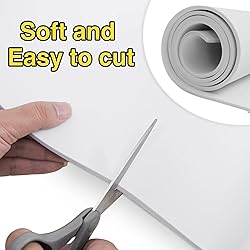 2-Pack White Eva Foam Sheets roll, Premium eva