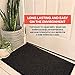 2-Pack Indoor Outdoor Mat for Home, Office, RV, and More, Black Door Mats for Entryway, Garage, Kitchen, Patio, Bathroom, 17 by 29.5-inch Ribbed Door Rugs for Entrance, Safe & Durable Home Entry Rugs