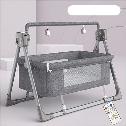 Yysyn Lit Bebe Pliage En Un Clic Filet De Lit Respirant Amplitude De Swing Reglable Berceau Electrique Multifonctionnel Lit De Bebe Convient Aux Bebes De 0 A 36 Mois Gris Vert Rose Kaki Amazon Fr Cuisine Maison