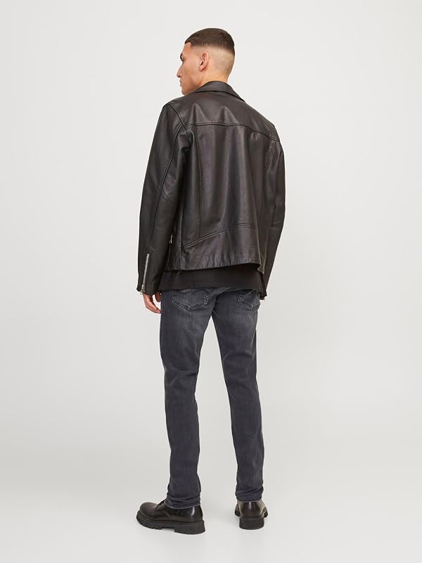 Herren Slim Fit Jeans Glenn Skinny Tapered JJI Glenn ORIGINAL AM, Farben:Schwarz, Größe Jeans:29W / 30L