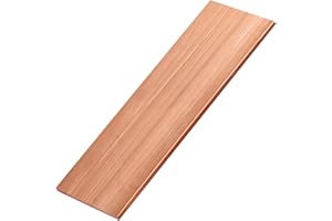UAUAFIFI 1/8 Inch Copper Flat Bar,1/8" x 2" x 6" C11 Solid Copper Flat Bar Stock,99.9% Copper Bar Stock for Various DIY (1, 1/8x2x6 inch)