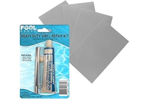 Pool Above Heavy Duty Vinyl Repair Patch Kit | Vinyl Cement Adhesive Glue and Colored Patches for Inflatables Boat Raft Kayak Air Beds Inflatable Mattress Hole Repair