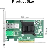 10Gtek 10GbE PCIe Network Card Intel X520-DA1 82599EN Single SFP+ Port view 4