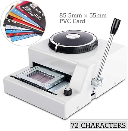Amazon.com: Embossing Machine 72 Character Card Embosser Stamping
