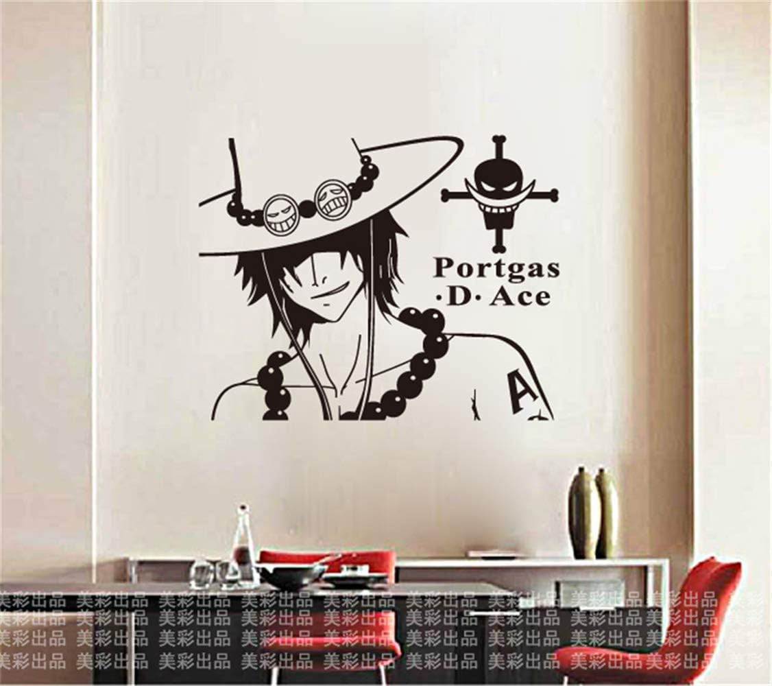 wdddecal One Piece Decal Ace One Piece Home Decor Decor Anime One Piece Car Sticker