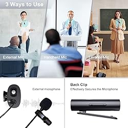 KIMAFUN Lavalier Wireless Microphone, Work