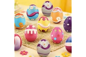 8Pcs Colorful Easter Decorative Eggs, Ideal for Easter Spring Party Favors & Basket Fillers for Festive Celebrations