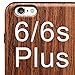 NeWisdom iPhone 6s Plus 6 Plus case Wood Non Slip Thin Slim Unique Designed Cover - Sandal