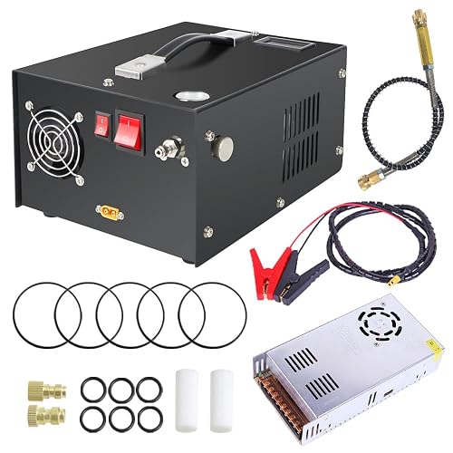 Pcp Portable Compressor Portable PCP Air Compressor Powered by 12V Car DC or Home 110V AC with ...