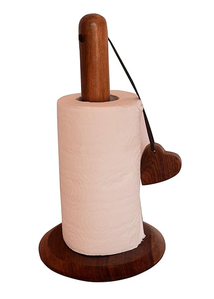 Craftatoz Handicrafts Wood Tissue Holder/Table Decoration Tissue Pumping Napkin Holder Size(Lxbxh-17X17X32) Cm