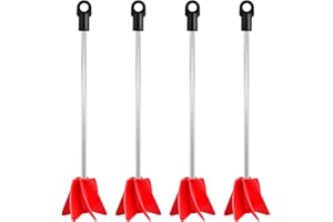 Aemygo 11 Inch Paint Mixer for Drill, 4 Pcs Drill Mixer Attachment 1 Gallon Resin Epoxy Mixer, Paint Stirrer for Most Drill, Concrete Resin Paint Silicone Paddle