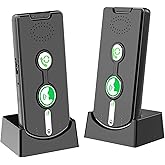 2 Way Wireless Intercom System for Home, 1/2 Mile, Full Duplex 2-Way Radio Hands Free, Rechargeable, 120H Standby,Volume Control - Room to Room, Elderly Care, Indoor Outdoor,Use for Business, Offices