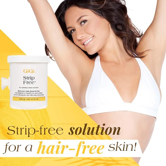 Amazon Com Gigi Strip Free Microwave Formula Hair Removal Wax 8 Oz Hair Care Styling Products Beauty