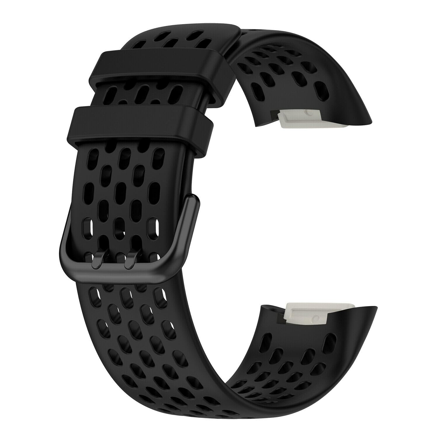 Panda Bobo Compatible with Fitbit Charge 5 Charge 6 strap Replacement Band Mesh Wristband Women Men Small large (Black)