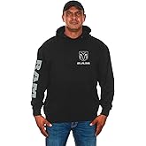 JH DESIGN GROUP Men’s Dodge Ram Classic Black Pullover Hoodie Sweatshirt