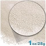 The Crafts Outlet 1-oz/28-g Opaque Finish, Glass, Microbeads 0.6mm, Ideal for Caviar Nails, Opaque Pearl