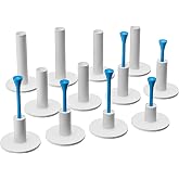 Rubber Golf Tees for Mats, Golf Tee Holder for Driving Range &amp; Simulator, Unbreakable Golf Mat Tee - Golf Accessories for Indoor &amp; Outdoor Practice, 6 Sizes Rubber Tees &amp; 2 Sizes Tees (32 Pcs)
