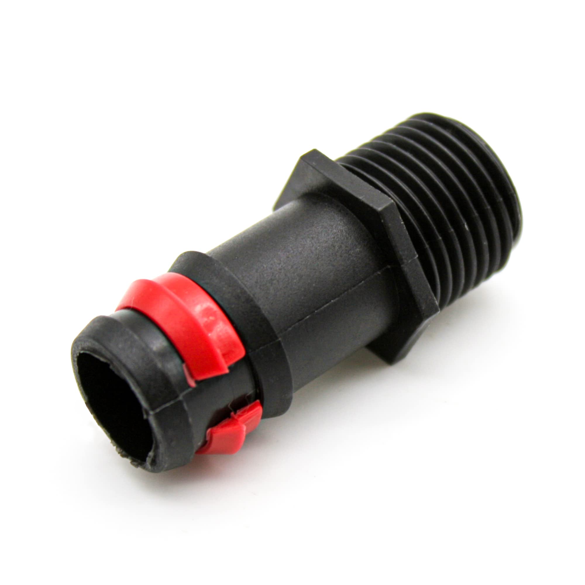 DOJA Barcelona | Safety screw connection with external thread | 16 mm | 1/2 inch | Pack 25 | Adapter for garden hose | Gardening Adapter for irrigation hose, drip connection