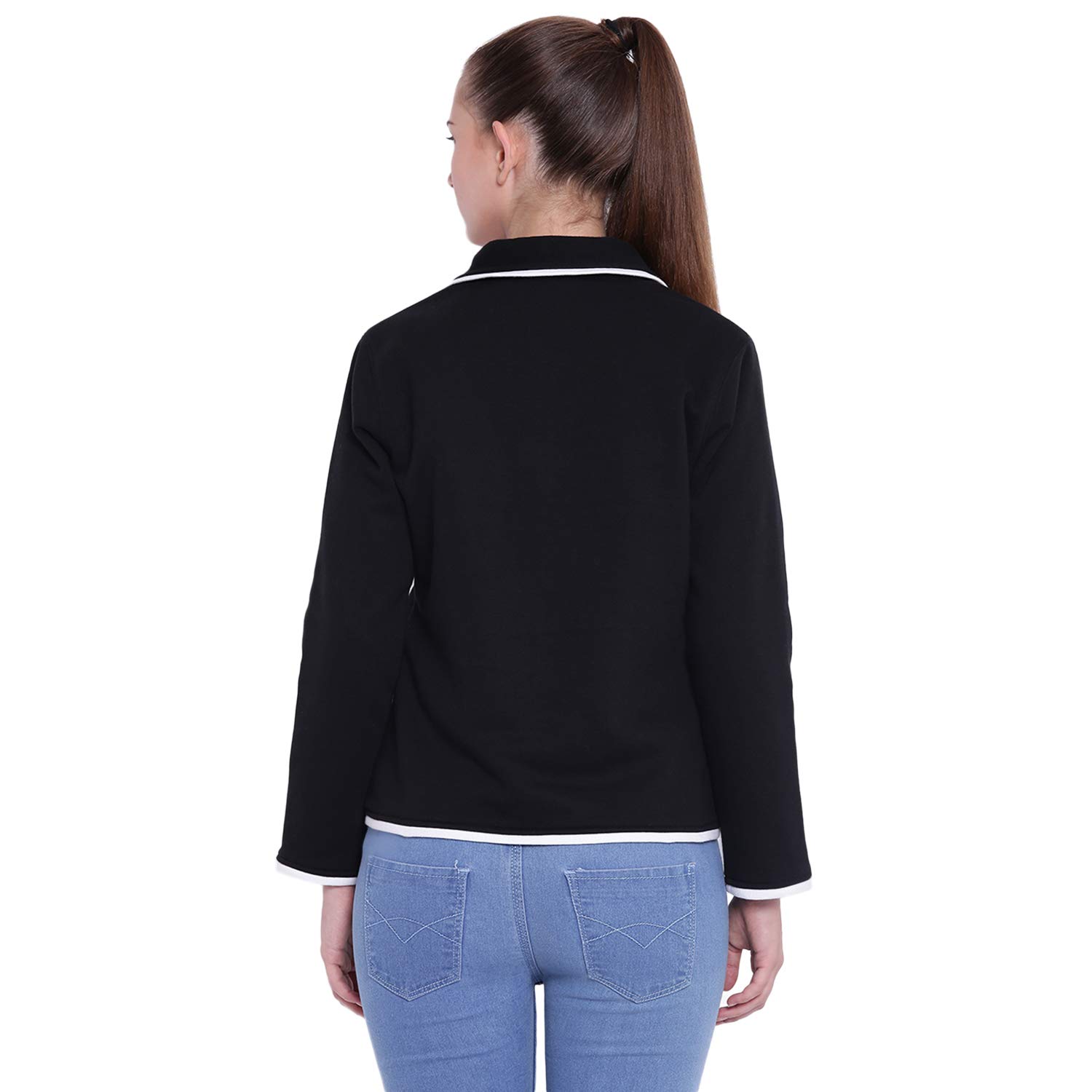 texco shawl collar winter blazer for women black