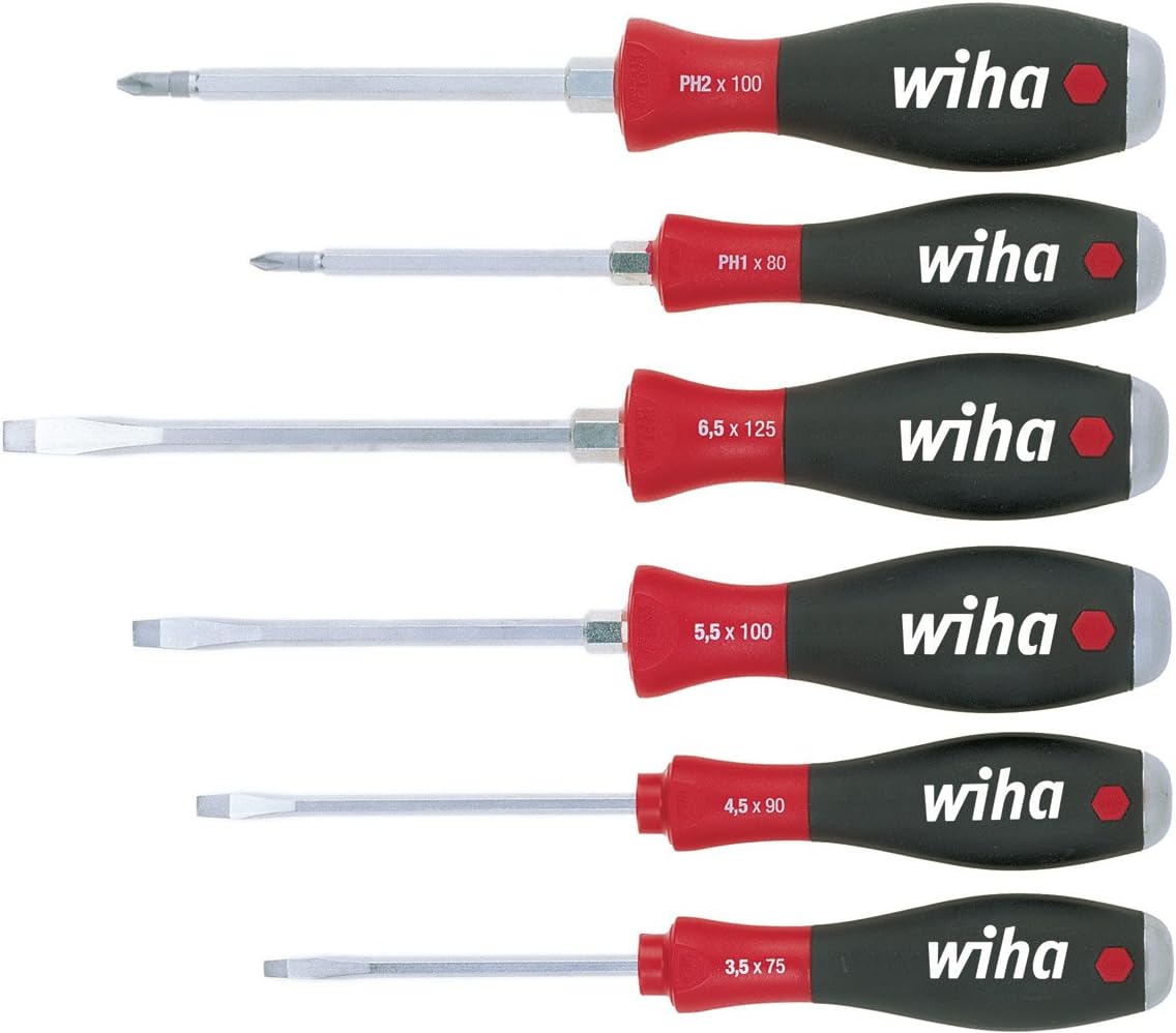 Wiha 530HK6 SoftFinish, Colour, Schlitz/PH mit Schlagkappe 6-tlg