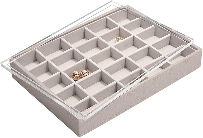 Stackers Schmuckkästchen mit Acryl-Deckel, mittelgroß, Taupe: Amazon.de