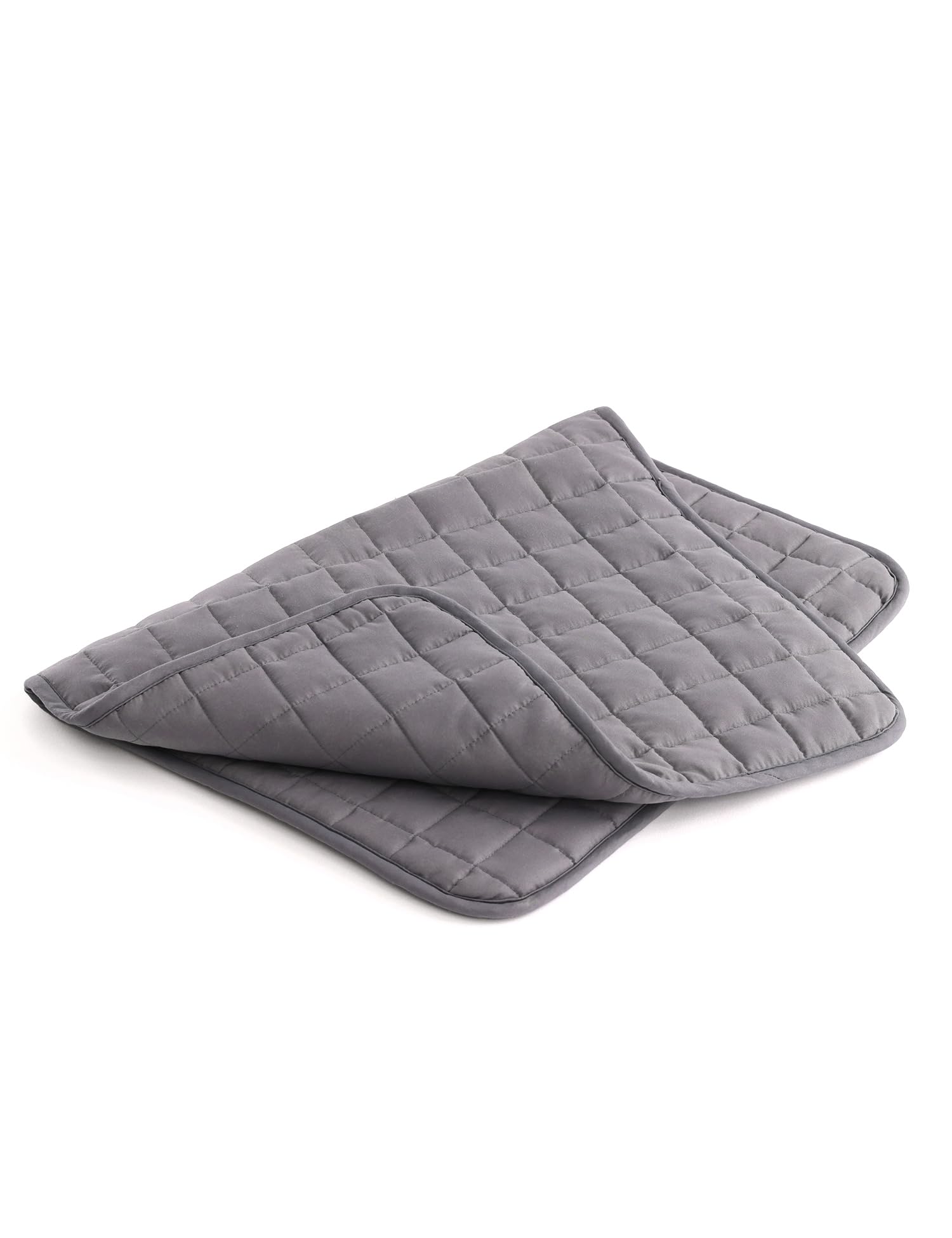 Photo 1 of YnM Portable Weighted Lap Blanket for Adults and Kids, Perfect for Relaxation, Lounging, Napping, Sleeping & Travel(29x24 Inches, 7 Pounds, Dark Grey)