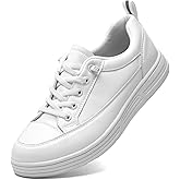 V-Janiffy Women's White Non Slip Work Shoes, White Food Service Slip Resistant Work Shoes, White Women's Nursing Shoes.