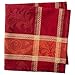 DII Traditional Harvest Wheat Jacquard Collection Thanksgiving Fall Table Décor Damask Cotton, Square Napkin Set, 20x20, Burnt Orange Pumpkin Vine, 6 Piece