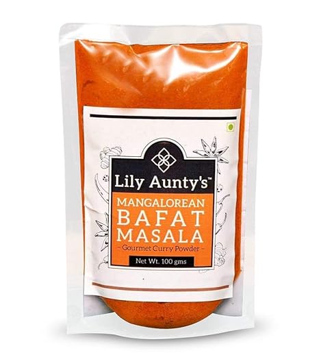 Lily Auntys Mangalorean Bafat Masala Powder-100g (Chicken, Prawns, Fish, Mutton, Egg, Veg Curry and Fry Dishes)
