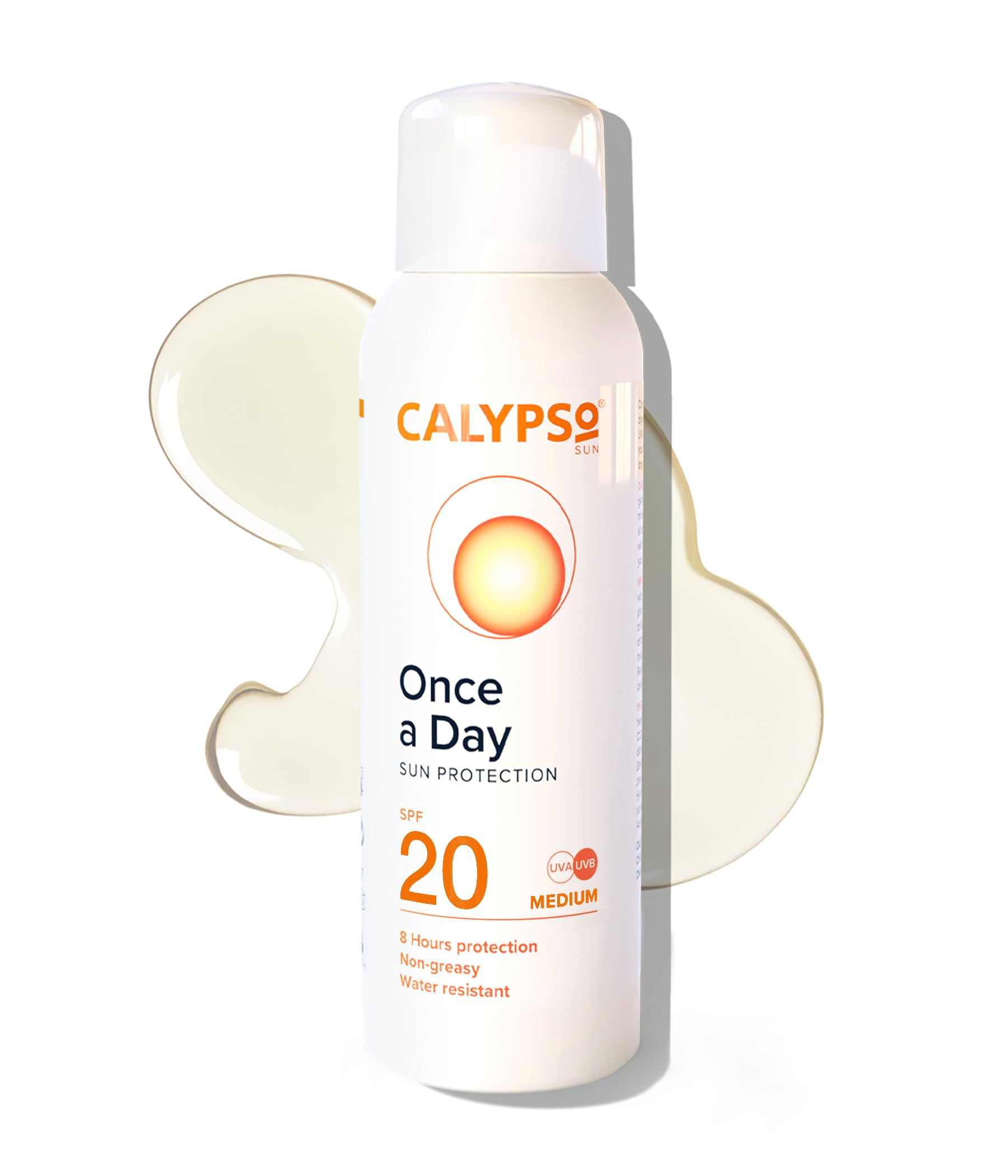Calypso Once A Day Sun Protection Lotion SPF20 | 8 Hours Sun Protection | Non Greasy | Superior 4 Start UVA Rating - 200 ml CALC20L