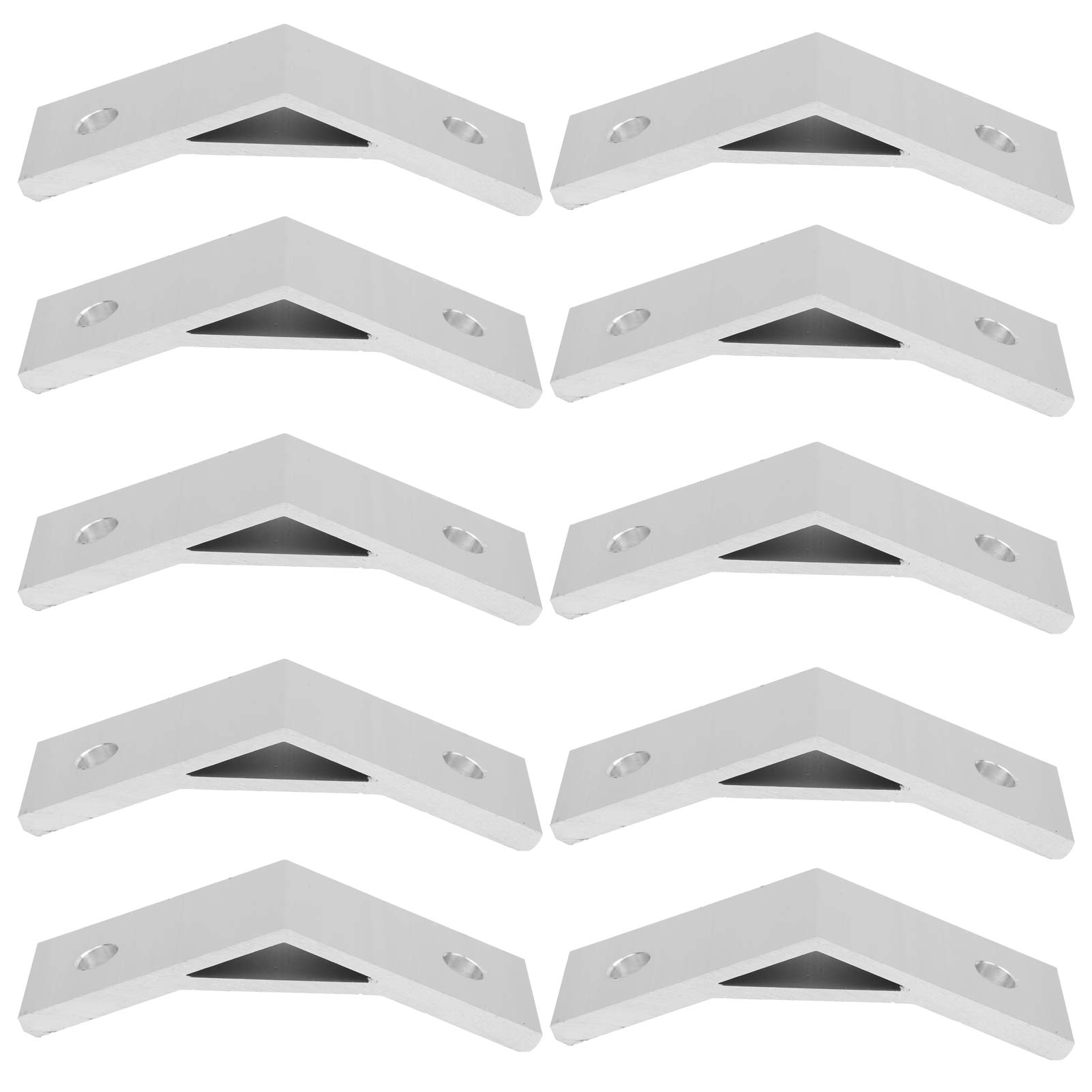 Aluminum Alloy Corner Braces - 10pcs 135 Degrees Angle Brackets, Hardware Connectors