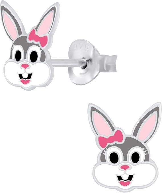 Laimons Mädchen Ohrstecker Hund - Sterling Silber 925 Mit Mops Design