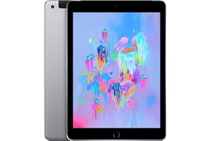 2018 Apple iPad 6th Gen (9.7 inch, Wi-Fi + Cellular, 128GB) Space Gray (Renewed)