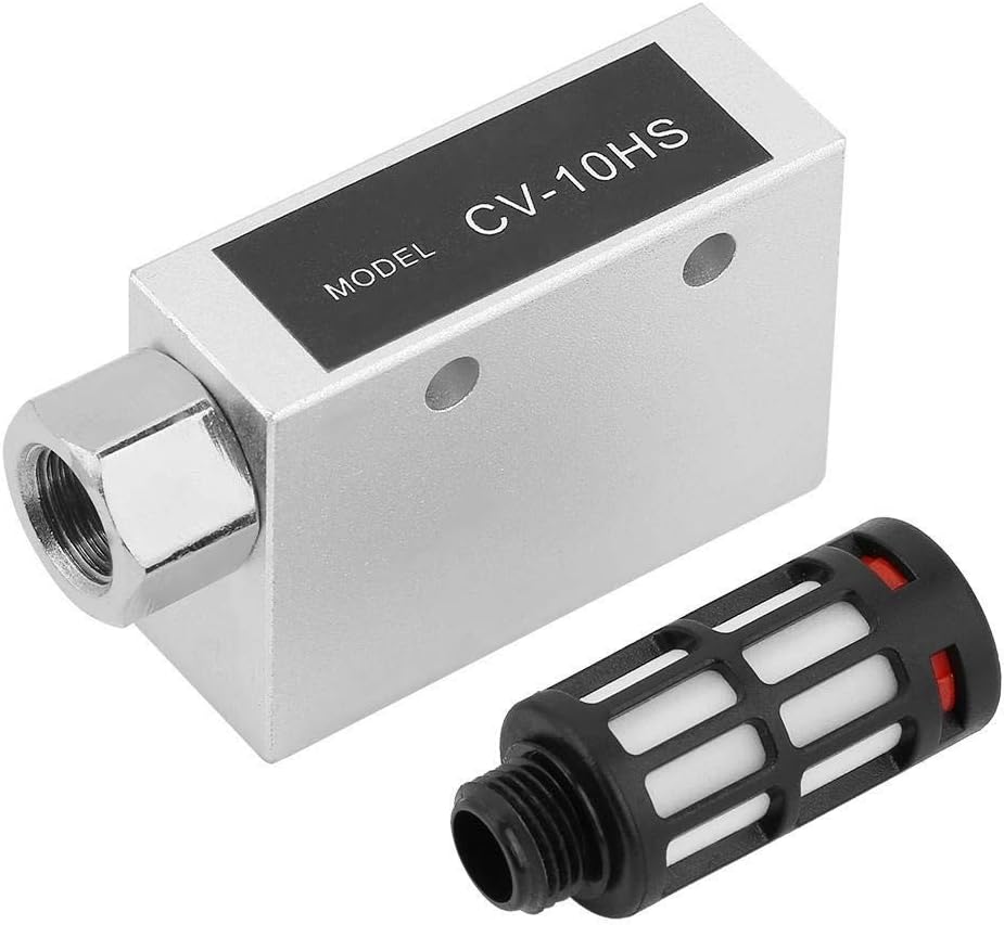 MLMLH Pneumatic Vacuum Ejector-CV-10HS Pneumatic Air Exhaust Vacuum Generator Simple Ejector with Silencer