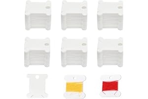 Umshlem 144pcs Embroidery Floss Bobbins Embroidery Floss Organizer Plastic Floss Bobbins for Cross Stitch Embroidery Thread C