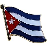 Cuba Die-struck Metal Lapel Pin with Butterfly Clasp