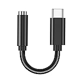 USB-C to 3.5mm Headphone Jack Adapter：Type C to