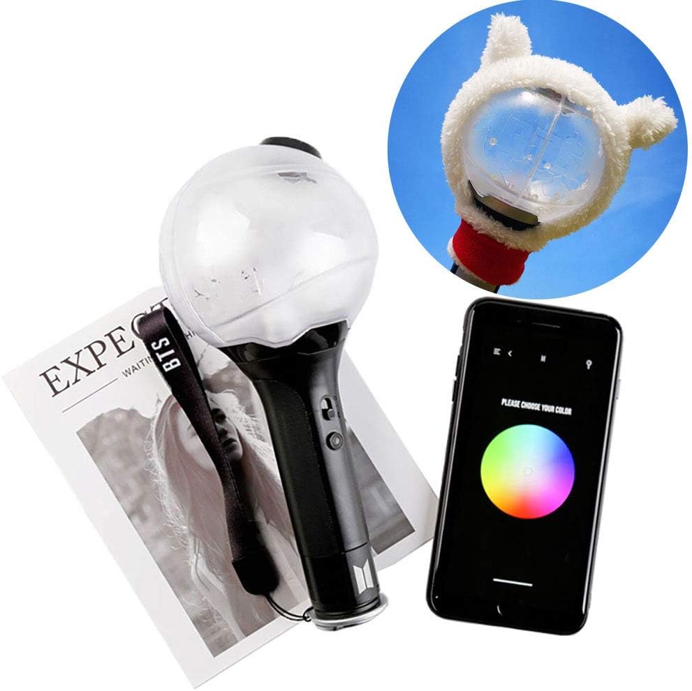 BTS Merch Army Bomb Ver 3 Official Bluetooth Stepless Adjustment Color, Concert Light Stick/Cheering Light (Sheep)