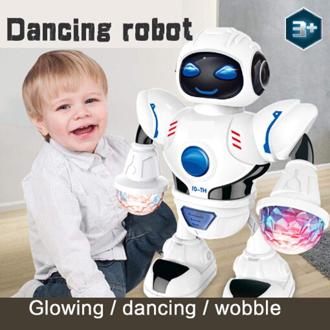 Vividy Toddler Multifunctional LED Smart Robot Dance Music Kids Education Toys Robotics