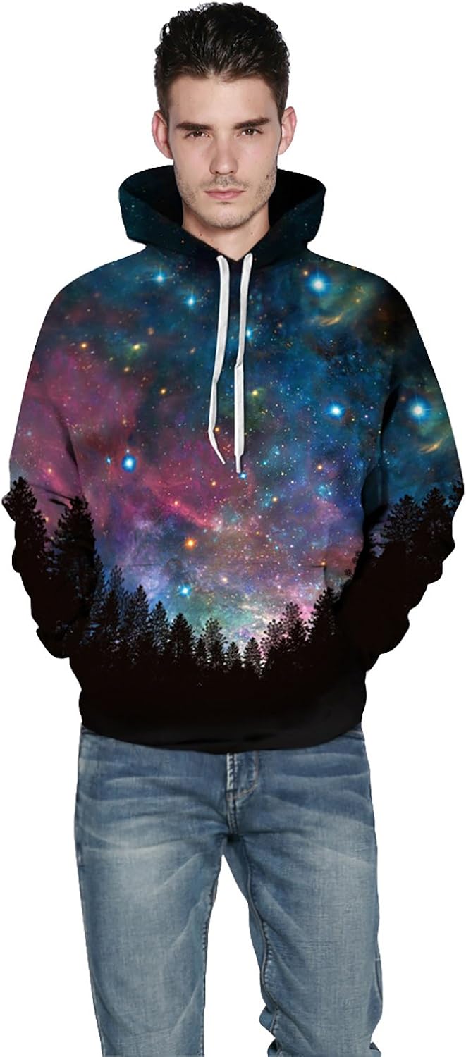 galaxy print sweater