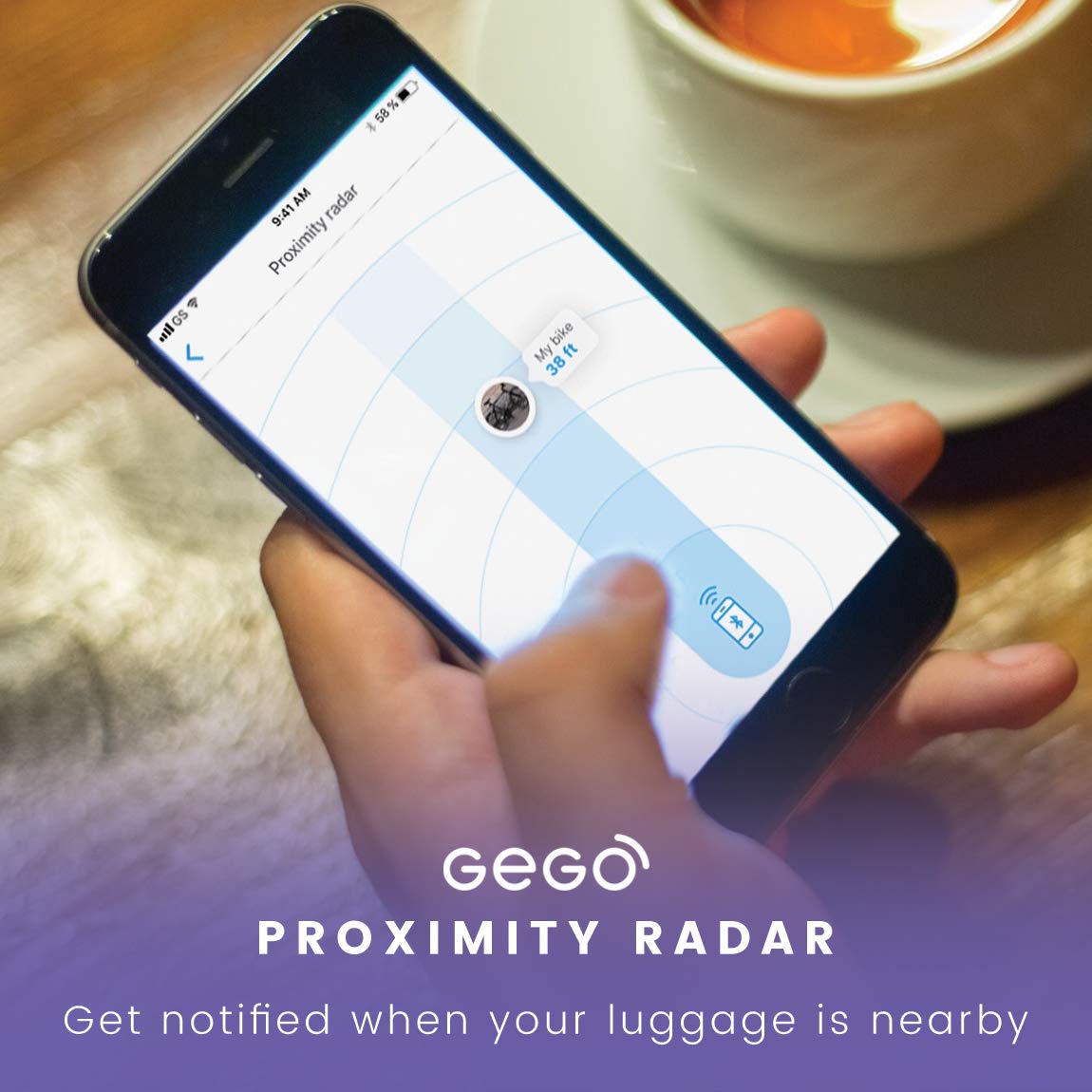 GEGO Luggage Tracker Worldwide Real Time Tracking Device Travel