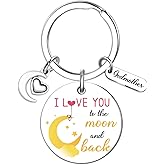 OWIGIU Godmother Proposal Gift Godmother Mothers Day Gift God Mother Gifts for Women Godmom Gifts From Godchild God Mother Keychain for Women