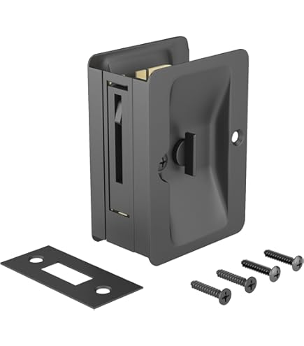 Prime-Line N 73678 Pocket Door Privacy Lock with Pull - Replace