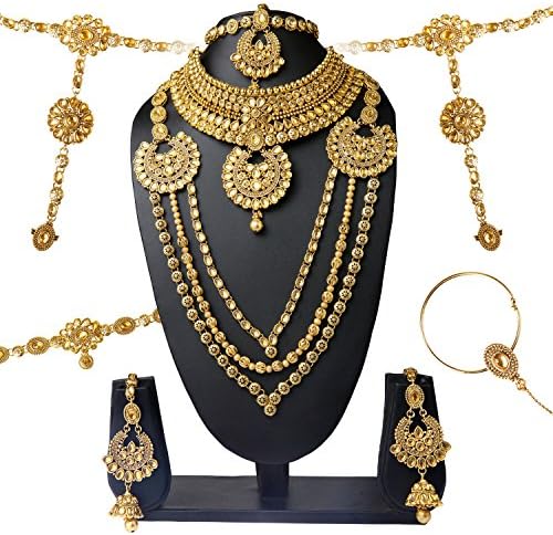 Full Traditional Dulhan Set with all 7 accesories by Arpan Jewellers