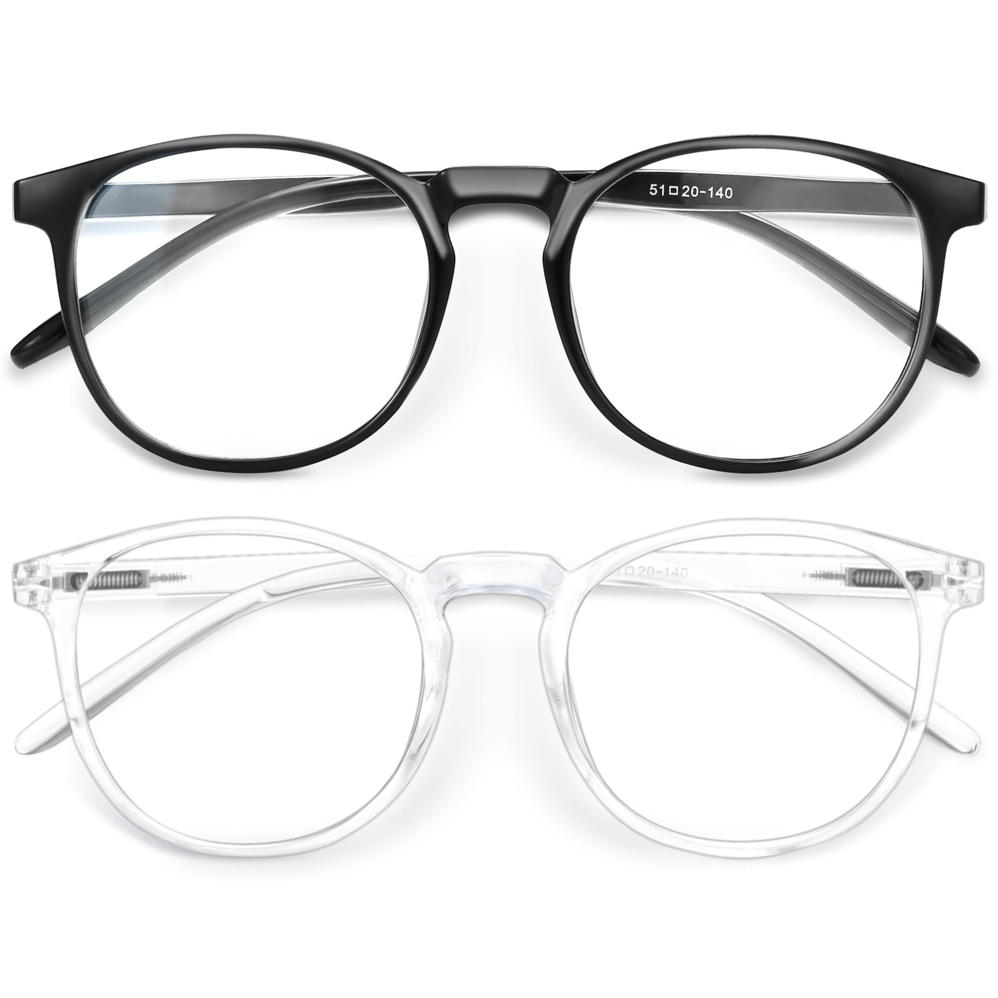 Photo 1 of IBOANN Blue Light Glasses for Woman/Men, Fashion Blue Light Glasses Men, Fake Glasses Help Reduce Screen Fatigue